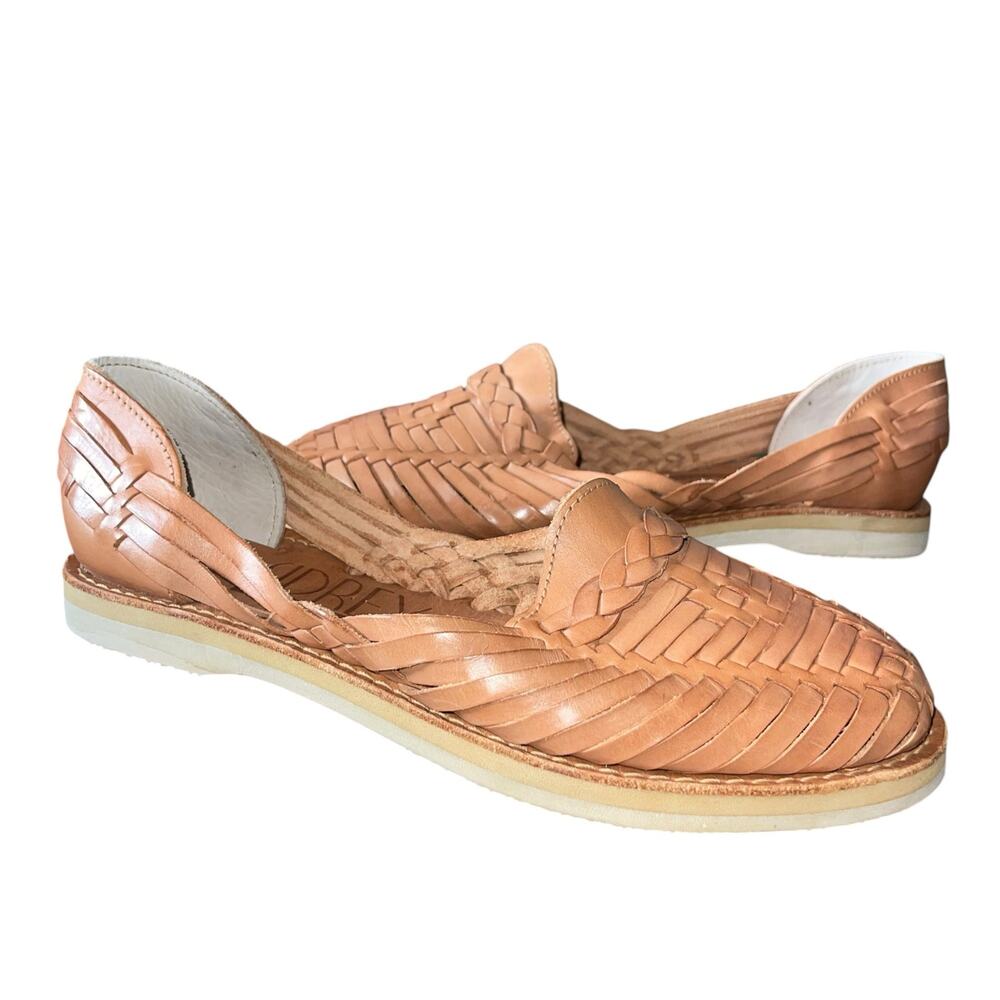 Leather Hurache Slip On Loafers Flats